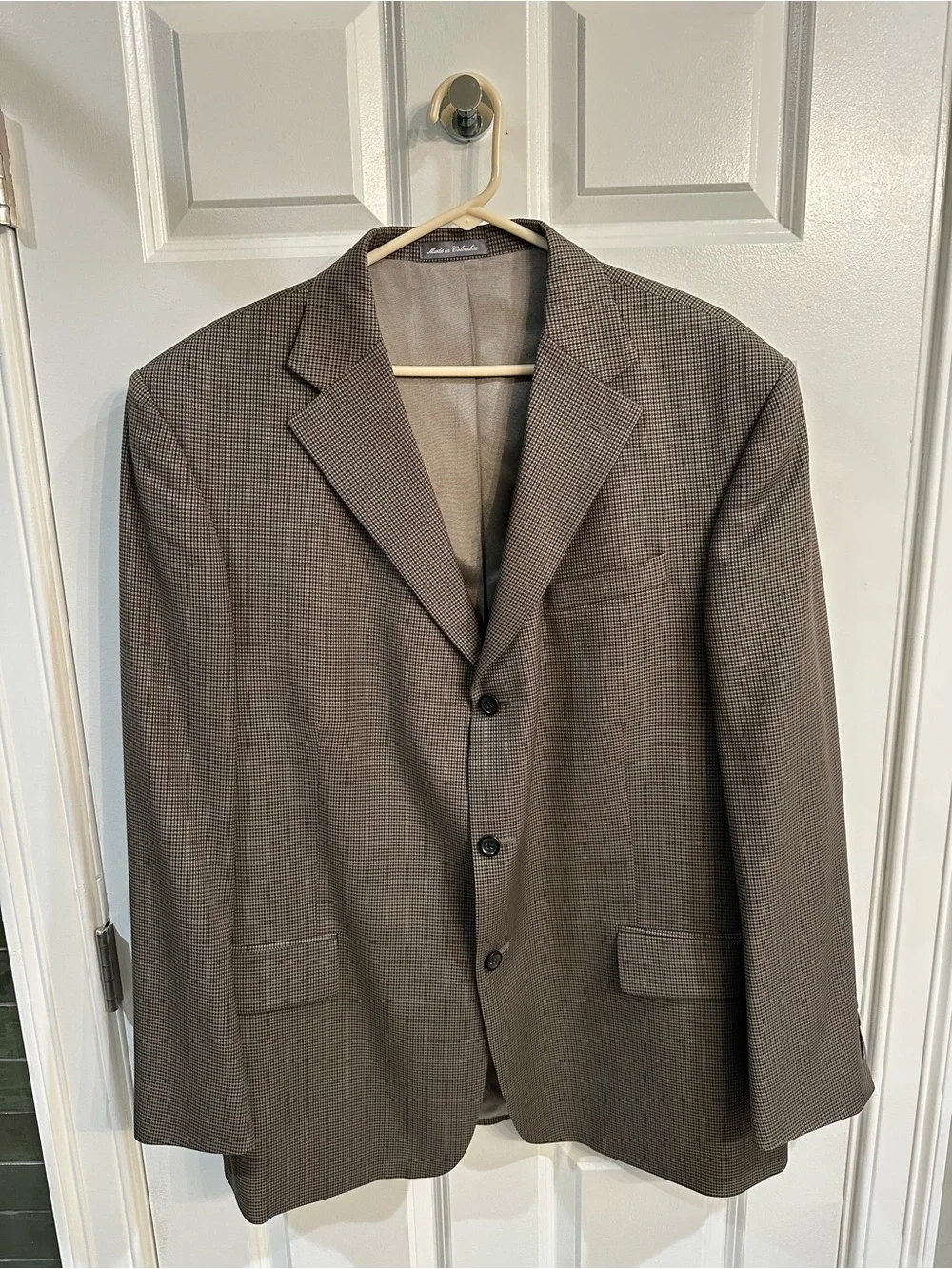 Oscar de la Renta Brown Checked Sport Coat